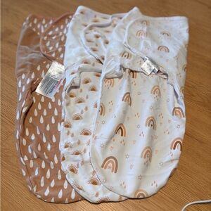 Rainbow and Sun Print Kids Pajamas Sleep Sacks